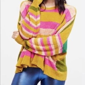 Free People colorful sweater